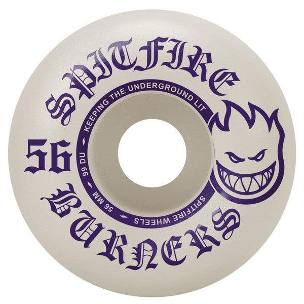 Spitfire Wheels Burner Edition 99du 56mm White - Purple-Black Sheep Skate Shop