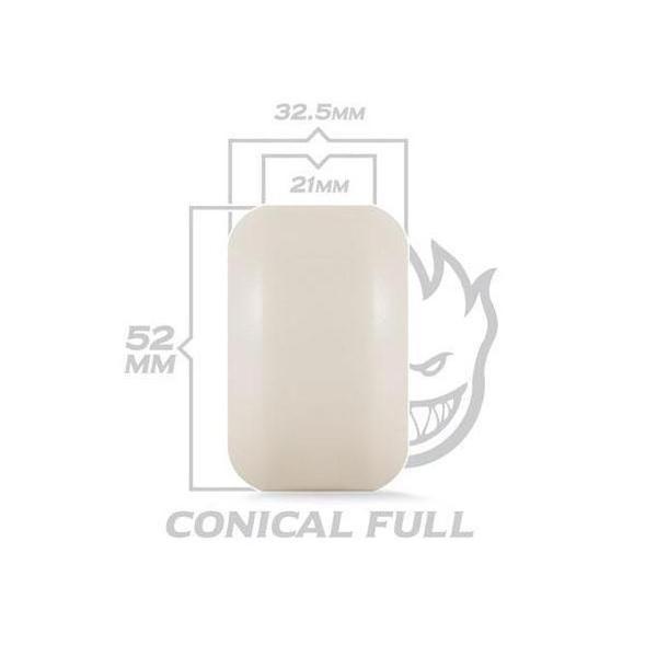 Spitfire Wheels Formula Four 101D Conical Full White - Red-Black Sheep Skate Shop