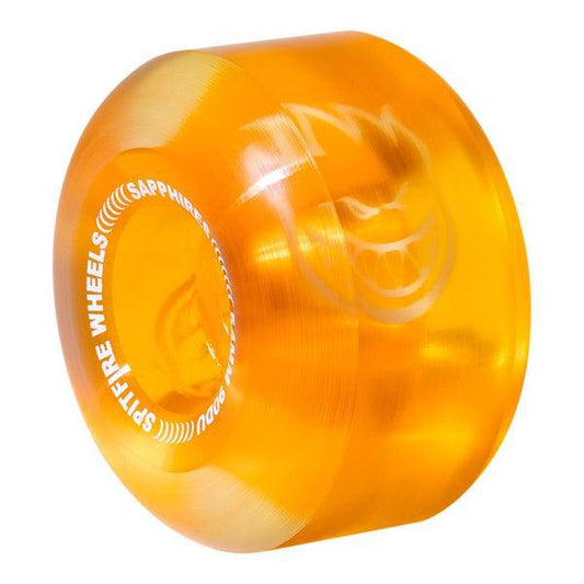 Spitfire Wheels Sapphires 90du 54mm Clear - Orange-Black Sheep Skate Shop