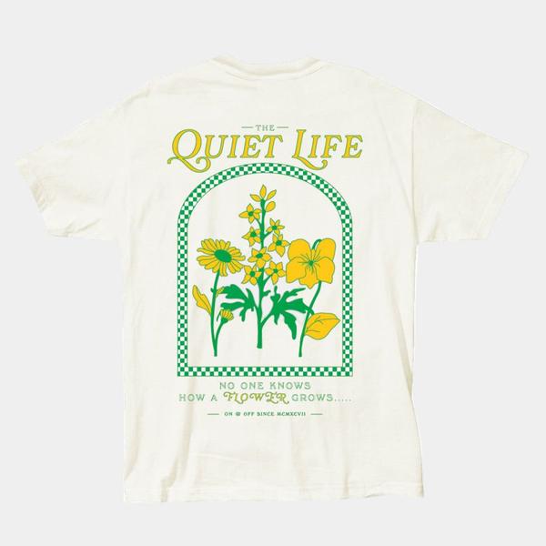 The Quiet Life Eliza Flowers Tee Cream-Black Sheep Skate Shop