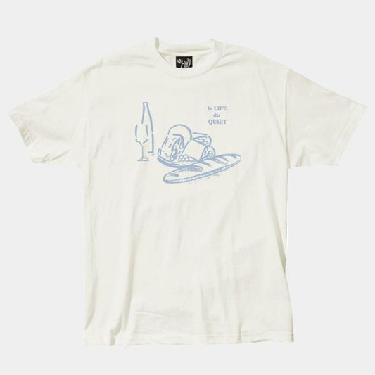 The Quiet Life Wine & Cheese Tee Cream-Black Sheep Skate Shop