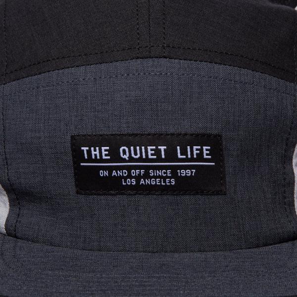 The Quiet Life Xanadu Color Blocked 5 Panel Camper Hat Black - Grey-Black Sheep Skate Shop