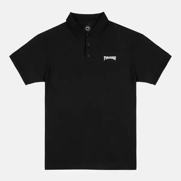 Thrasher Mag Polo Shirt Black-Black Sheep Skate Shop
