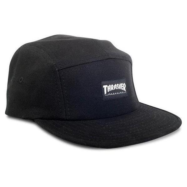 Thrasher Magazine 5-Panel Cap Black-Black Sheep Skate Shop