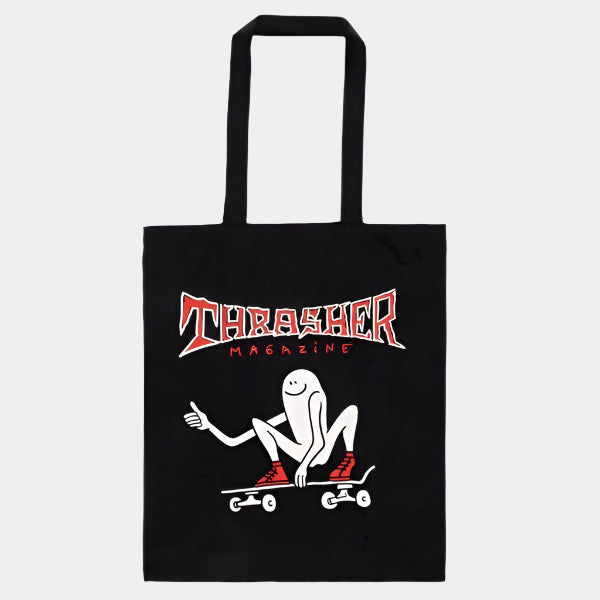 Thrasher Magazine Gonz Thumbs Up Tote Bag Black-Black Sheep Skate Shop