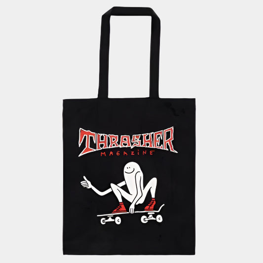 Thrasher Magazine Gonz Thumbs Up Tote Bag Black-Black Sheep Skate Shop