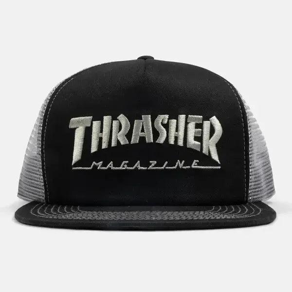 Thrasher Magazine Logo Mesh Snapback Hat Black - Grey-Black Sheep Skate Shop