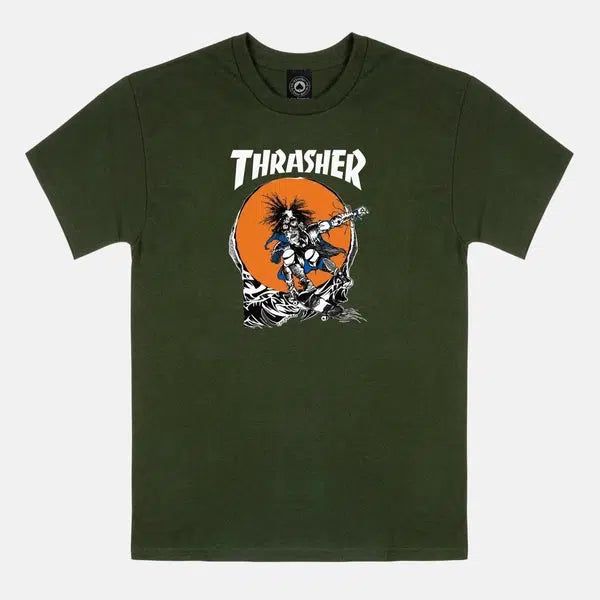 Thrasher Magazine Outlaw Tee Forest Green-Black Sheep Skate Shop
