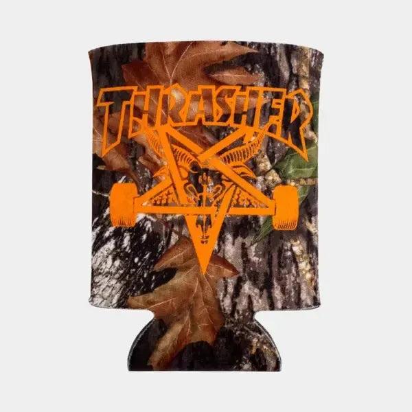 Thrasher Magazine Skategoat Drink Koozie Real Tree Camo-Black Sheep Skate Shop