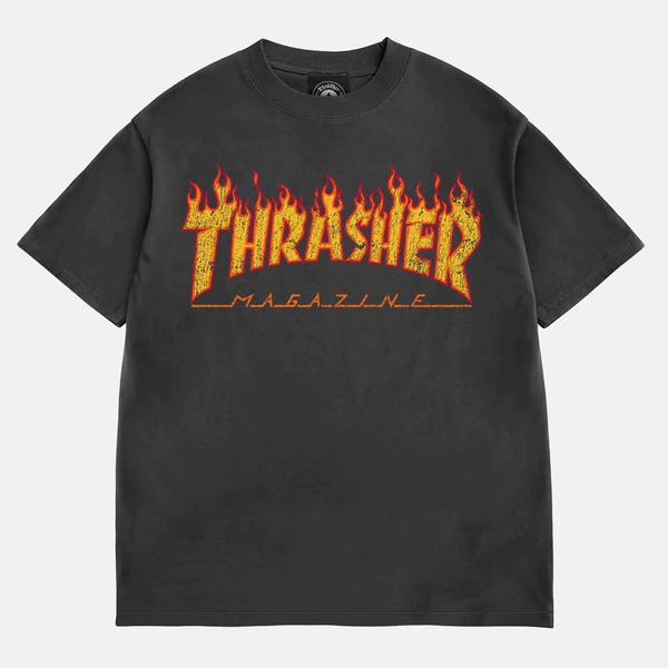 Thrasher Magazine Vintage Flame Logo T-Shirt – Black Sheep Skate Shop