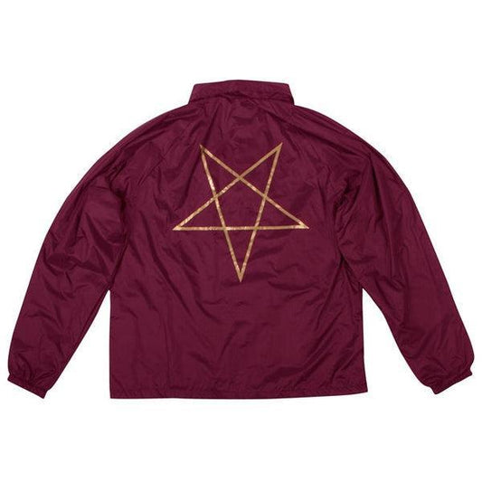 Thrasher Pentagram Coaches Jacket Burgundy-Black Sheep Skate Shop
