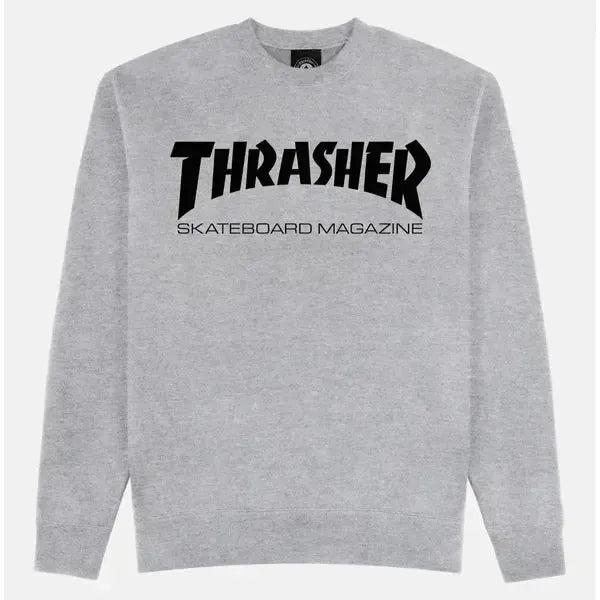 Thrasher Skate Mag Crewneck Heather Grey-Black Sheep Skate Shop