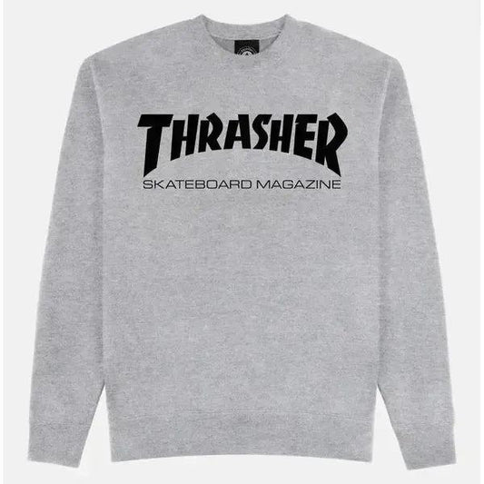 Thrasher Skate Mag Crewneck Heather Grey-Black Sheep Skate Shop