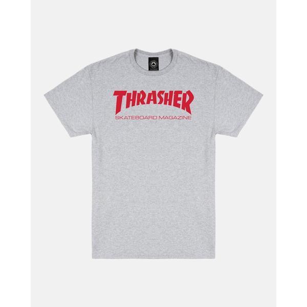Thrasher Skate Mag T-Shirt Athletic Grey - Red-Black Sheep Skate Shop