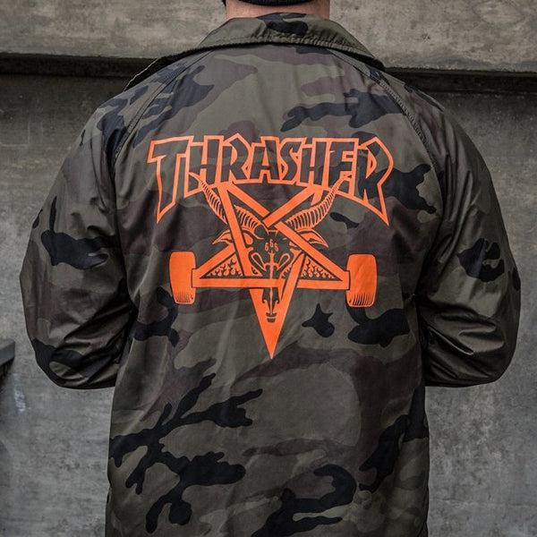 Thrasher Skategoat Coach Jacket Camo-Black Sheep Skate Shop