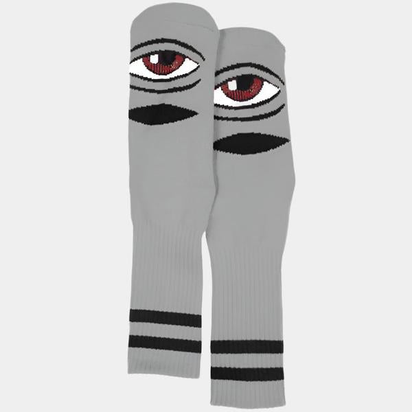 Toy Machine Sect Eye Crew Socks Grey-Black Sheep Skate Shop