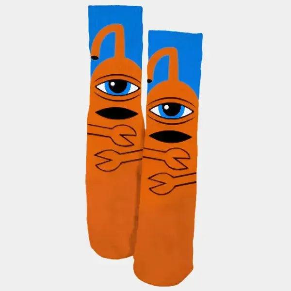 Toy Machine Sect Hug Crew Sock Orange-Black Sheep Skate Shop