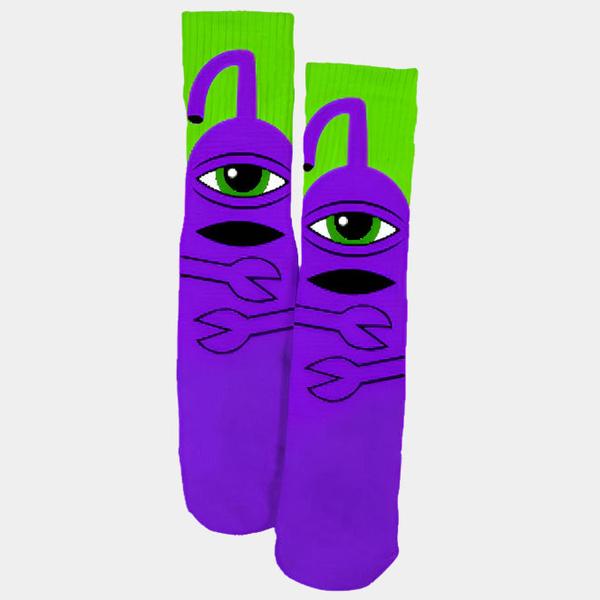 Toy Machine Sect Hug Crew Sock Purple-Black Sheep Skate Shop