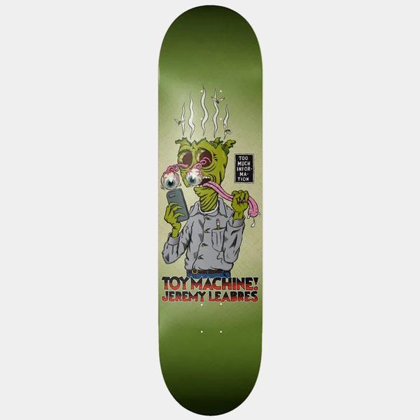 Toy Machine Skateboards Jeremy Leabres Too Much Deck 8.38"-Black Sheep Skate Shop