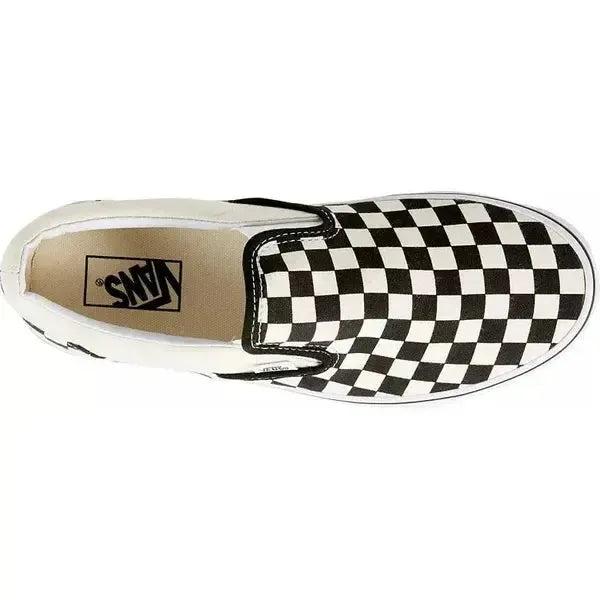 Vans Classic Slip On Black - White - Checkerboard-Black Sheep Skate Shop