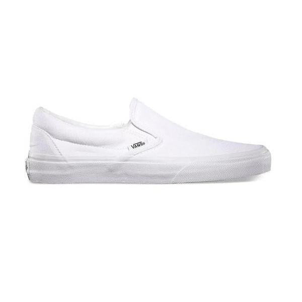 Vans Classic Slip-On True White-Black Sheep Skate Shop