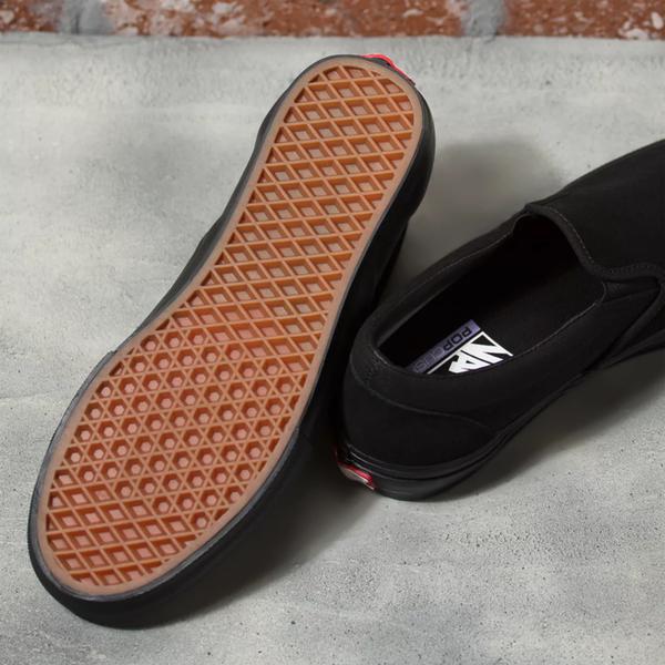 Vans Skate Slip-On Black Suede - Black-Black Sheep Skate Shop