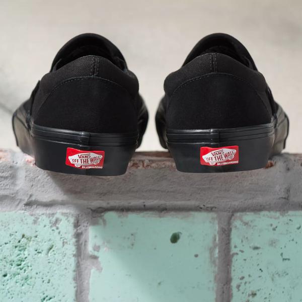 Vans Skate Slip-On Black Suede - Black-Black Sheep Skate Shop