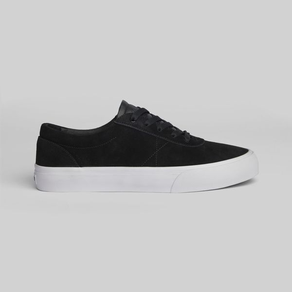 WARSAW LTD Chapter Premium Suede Black - White-Black Sheep Skate Shop