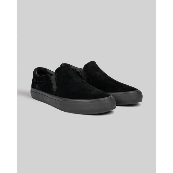 WARSAW LTD STRANGER SLIP-ON | BLACK / BLACK-Black Sheep Skate Shop