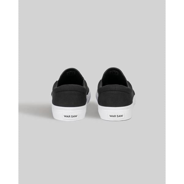 WARSAW LTD STRANGER SLIP-ON | BLACK / WHITE SYNTHETIC-Black Sheep Skate Shop