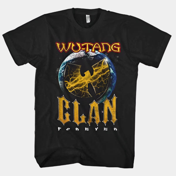 Wu-Tang Globe Forever Tee Black-Black Sheep Skate Shop