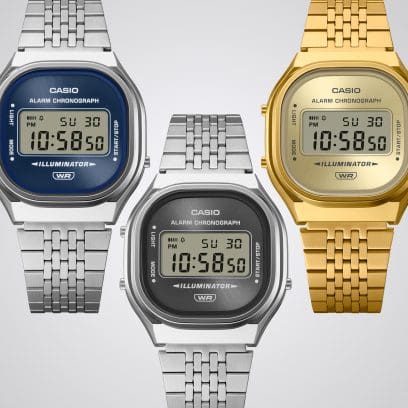 Casio Vintage Collection Digital Watch A140WE-8A Silver - Charcoal