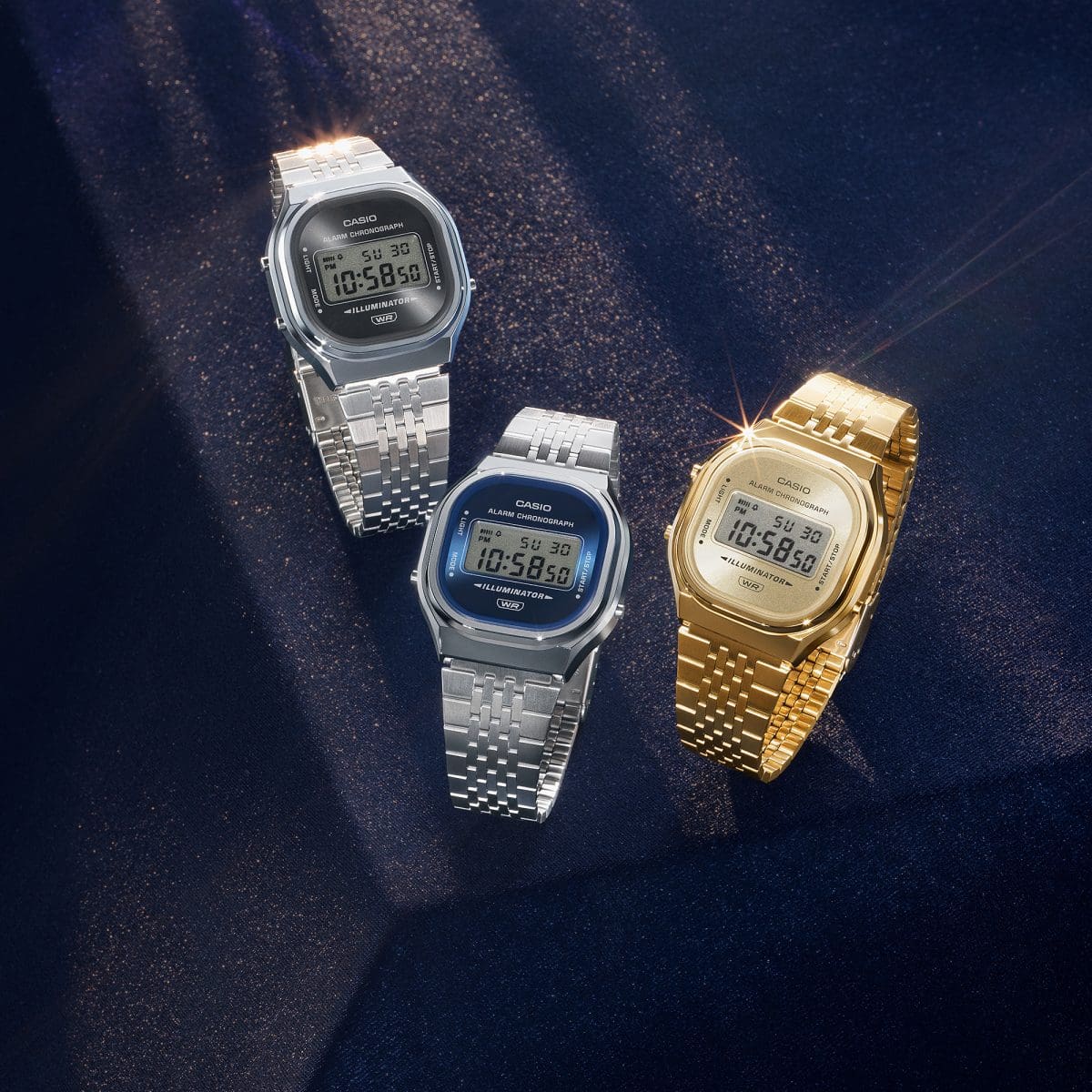 Casio Vintage Collection Digital Watch A140WE-2A Silver - Blue