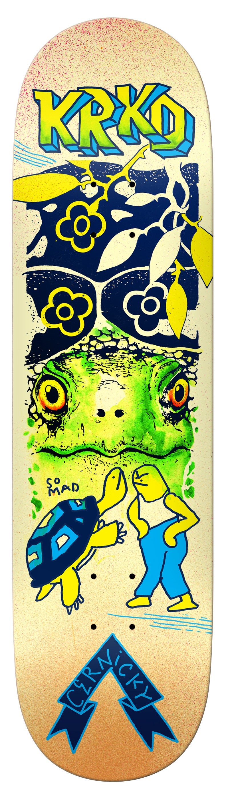 Krooked Skateboards Eddie Cernicky Mad Turtle Deck 8.5" True Fit