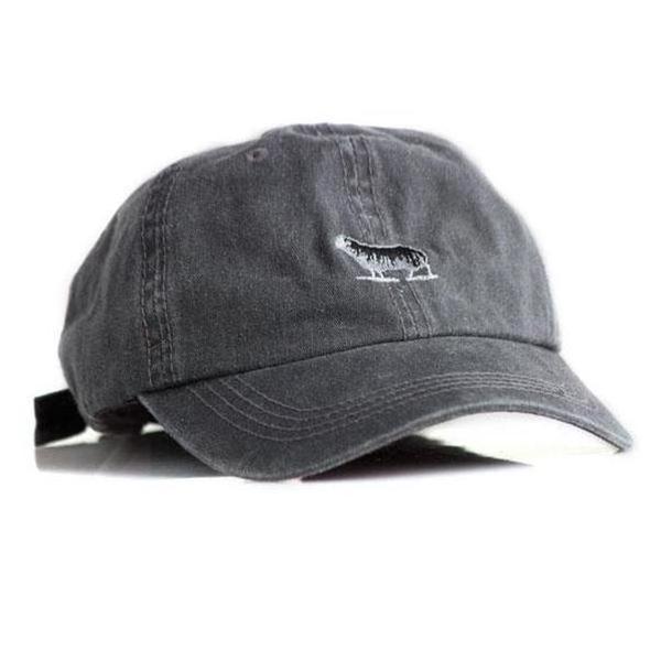 Black Sheep Icon Unstructured Dad Hat Vintage Wash Black-Black Sheep Skate Shop