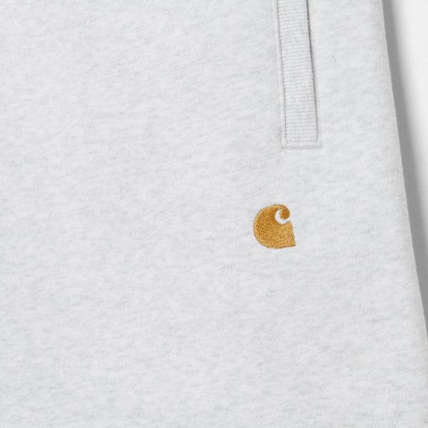 Carhartt WIP Chase Sweat Short Ash Heather - Gold-Black Sheep Skate Shop