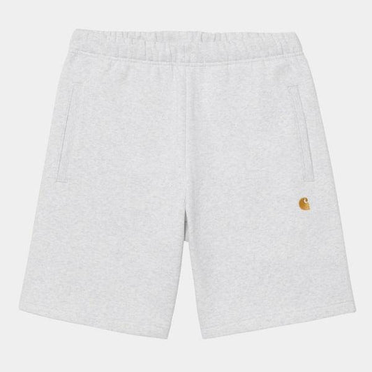 Carhartt WIP Chase Sweat Short Ash Heather - Gold-Black Sheep Skate Shop