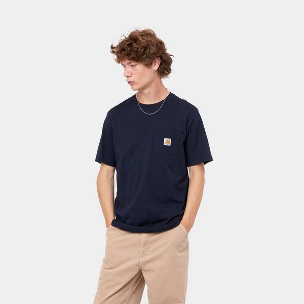 Carhartt WIP S/S Pocket T-Shirt Dark Navy-Black Sheep Skate Shop