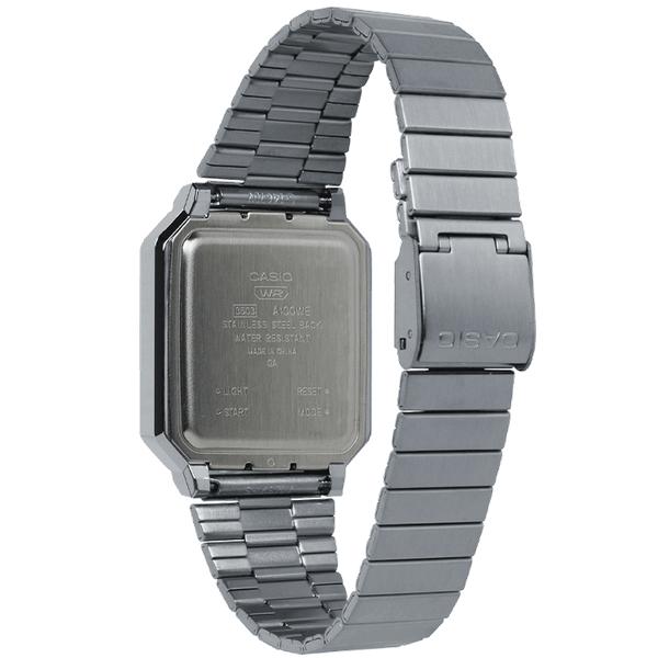 Casio Vintage Collection Digital Watch A100WE-1AVT Silver-Black Sheep Skate Shop