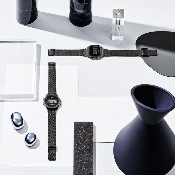 Casio Vintage Collection Digital Watch A168WEMB-1BVT Black-Black Sheep Skate Shop