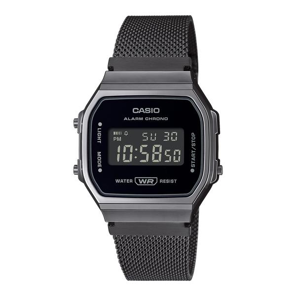 Casio Vintage Collection Digital Watch A168WEMB-1BVT Black-Black Sheep Skate Shop