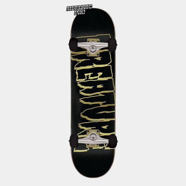Creature Logo Outline Skateboard Complete 8.25" Gold-Black Sheep Skate Shop