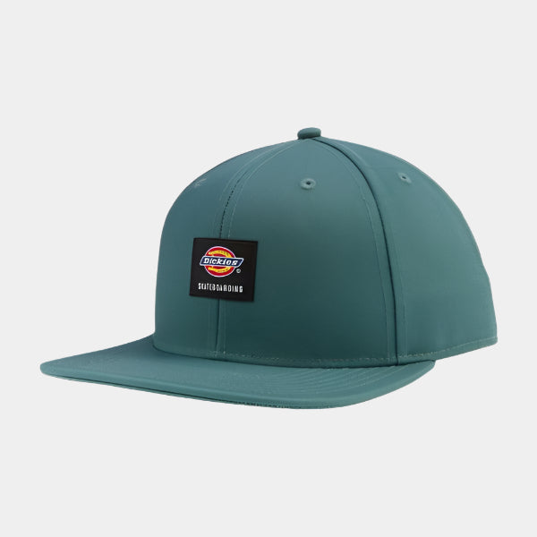 Dickies Skateboarding Flat Bill Snapback Hat Lincoln Green-Black Sheep Skate Shop