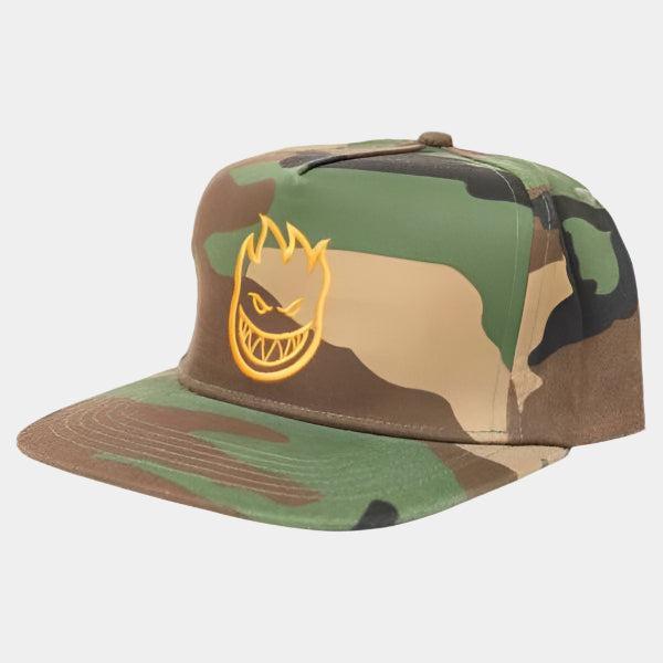 Spitfire Bighead Fill Snapback Hat Camo - Orange-Black Sheep Skate Shop