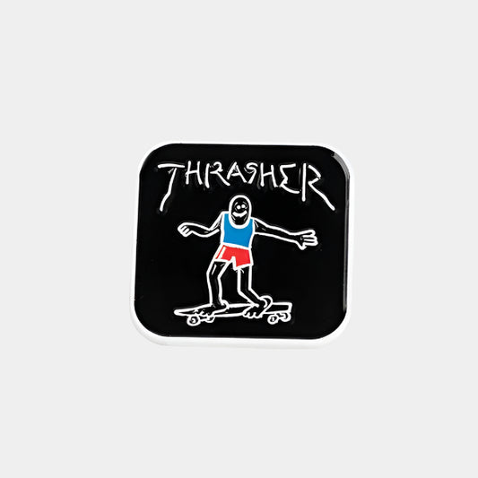 Thrasher Gonz Lapel Pin Black-Black Sheep Skate Shop