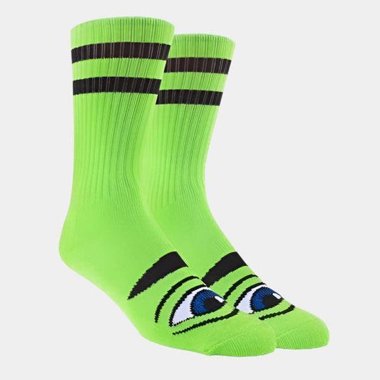 Toy Machine Sect Eye Crew Sock Green-Black Sheep Skate Shop