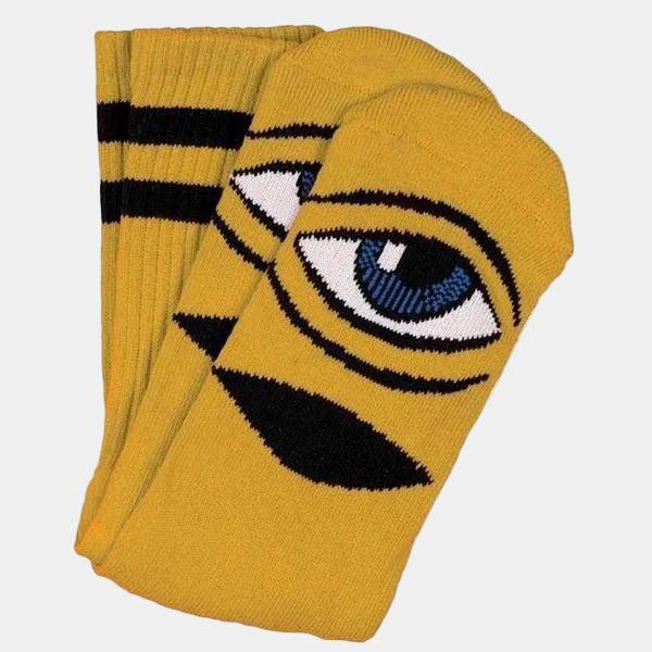 Toy Machine Sect Eye Sock Mustard-Black Sheep Skate Shop