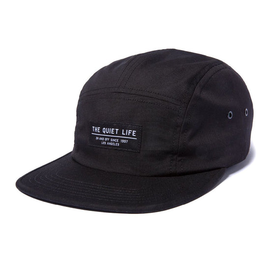 The Quiet Life Foundation 5 Panel Camper Hat Black
