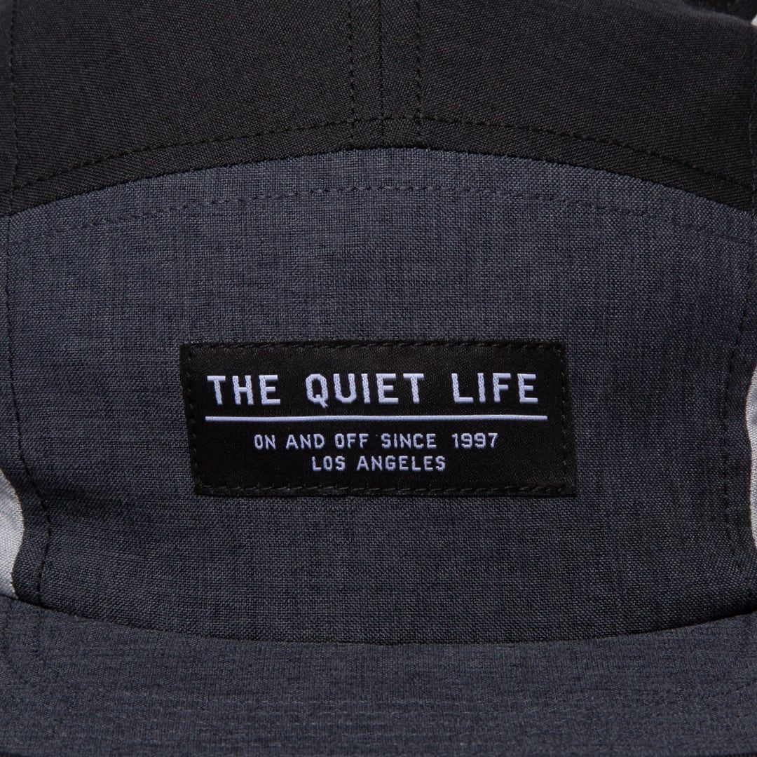 The Quiet Life Xanadu Color Blocked 5 Panel Camper Hat Black - Grey