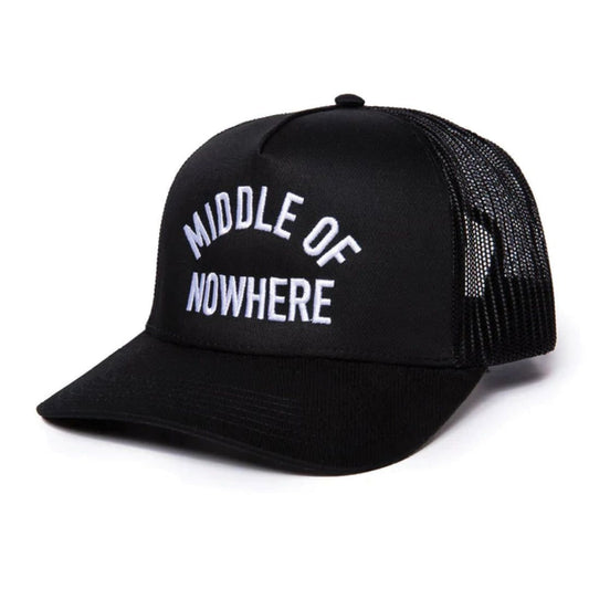 The Quiet Life Middle of Nowhere Trucker Hat Black